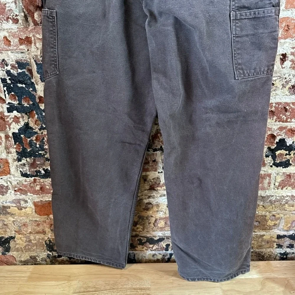 Carhartt B11 DKB Brown Washed Duck Canvas Carpenter Workwear Pants Mens 38x30
